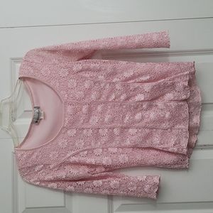 Dressy blouse with floral pattern